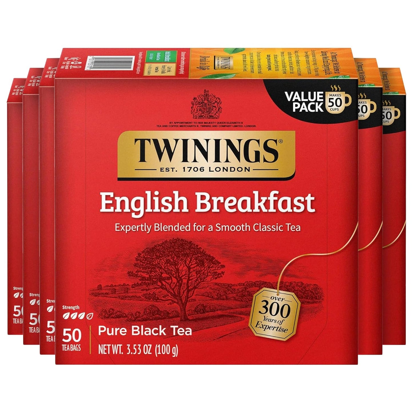 Twinings Mango & Pineapple Herbal Tea Individually Wrapped Bags, 20 Count (Pack of 6), Naturally Caffeine-Free, Enjoy Hot or Iced, 120 Teabags