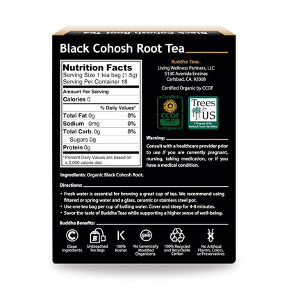 Buddha Teas Organic Dandelion Root Tea – 18 Bleach-Free Tea Bags – Caffeine-Free Tea with a Rich, Earthy Taste, Natural Source of Vitamins, Minerals, and Antioxidants, Kosher, GMO-Free