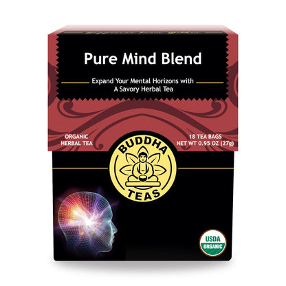 Buddha Teas - Chaga Tea - Organic Herbal Tea - For Cognitive Balance & Overall Health - With Chaga Mushroom, Antioxidants & B Vitamins - Caffeine Free - OU Kosher - 18 Tea Bags (Pack of 1)