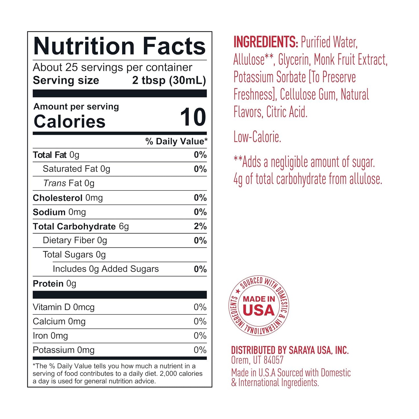 Lakanto Simple Flavoring Syrup - Monk Fruit Sweetener with Allulose, Perfect for Coffee, Tea, Cocktails, Snow Cones, Sodas, Other Drinks, Keto, Vegan (Original - 25.4 fl oz)