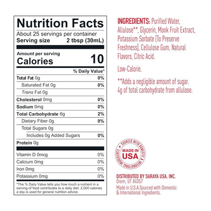 Lakanto Simple Flavoring Syrup - Monk Fruit Sweetener with Allulose, Perfect for Coffee, Tea, Cocktails, Snow Cones, Sodas, Other Drinks, Keto, Vegan (Original - 25.4 fl oz)