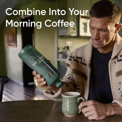 Sports Research Keto MCT Oil from Organic Coconuts - Fatty Acid Fuel for Body + Brain - Single Ingredient C8 Caprylic Acid - Perfect in Coffee, Tea, & More - Non-GMO & Vegan - Unflavored (16 Oz)