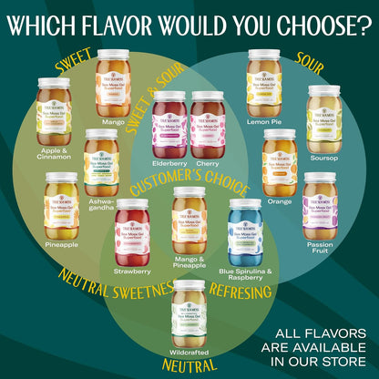 TrueSeaMoss Sea Moss Gel – Made in USA – Wildcrafted Seamoss, Fresh Fruits & Sea Vegetables – Cherry, Pack of 1 (Labels May Vary)