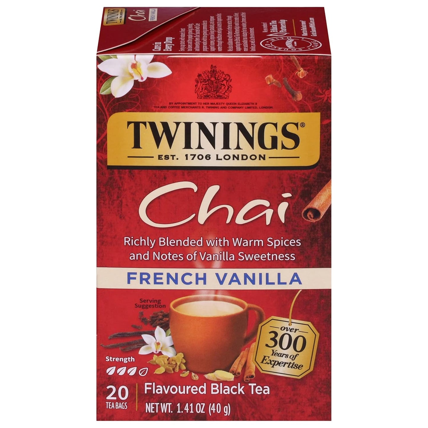 Twinings Mango & Pineapple Herbal Tea Individually Wrapped Bags, 20 Count (Pack of 6), Naturally Caffeine-Free, Enjoy Hot or Iced, 120 Teabags