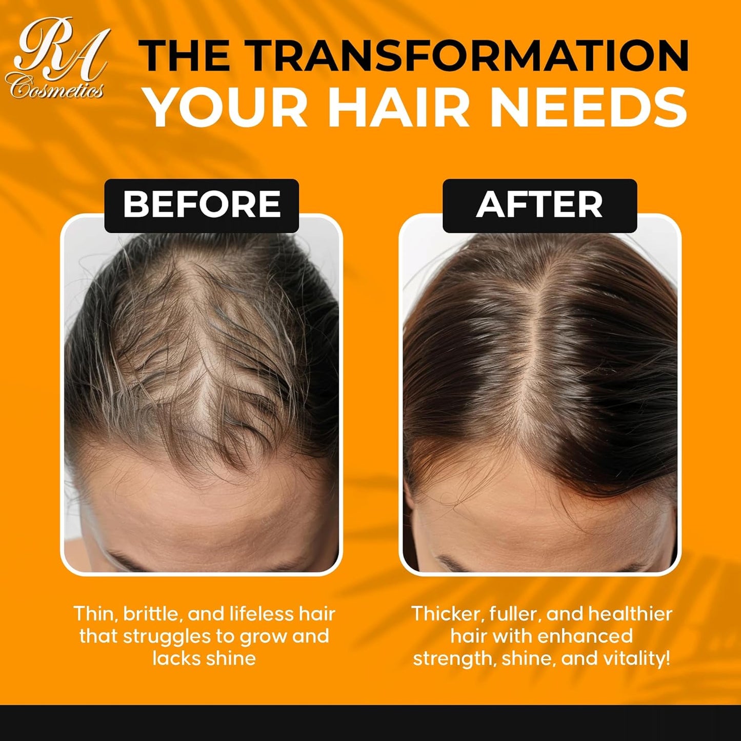 RA COSMETICS 100% Natural Unrefined Batana Hair Oil for Growth, Repair & Strength | 8 oz Nourishing Moisturizer for Damaged Hair from Honduras