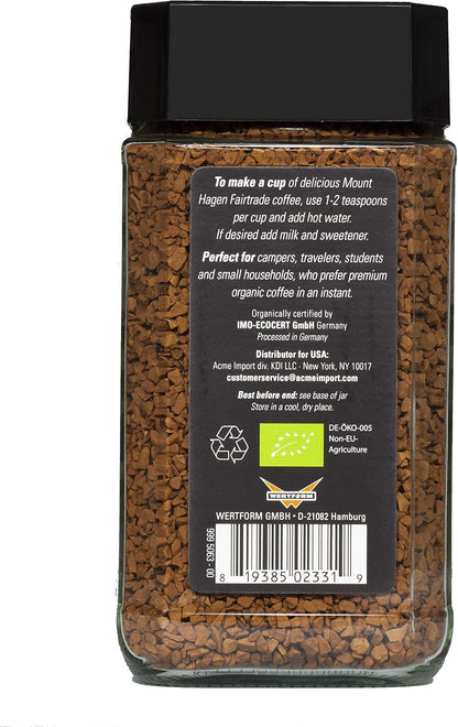 Mount Hagen Organic Freeze Dried Instant Ground Coffee (3.53oz)