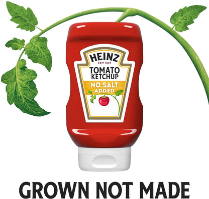 Heinz No Salt Ketchup (14 oz Bottle)