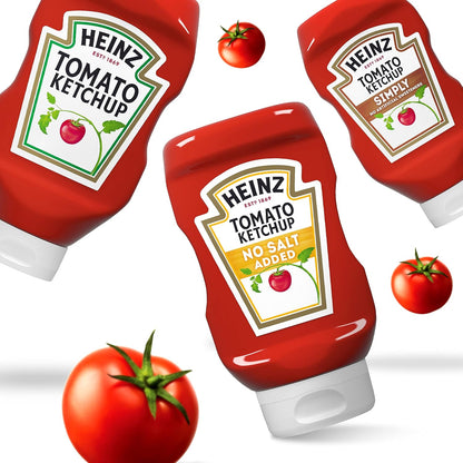 Heinz No Salt Ketchup (14 oz Bottle)