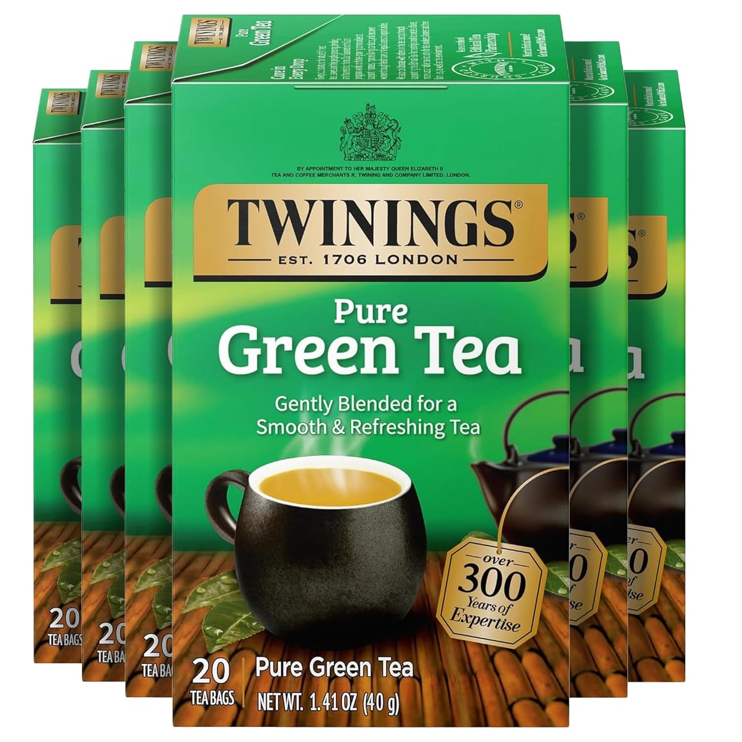 Twinings Mango & Pineapple Herbal Tea Individually Wrapped Bags, 20 Count (Pack of 6), Naturally Caffeine-Free, Enjoy Hot or Iced, 120 Teabags