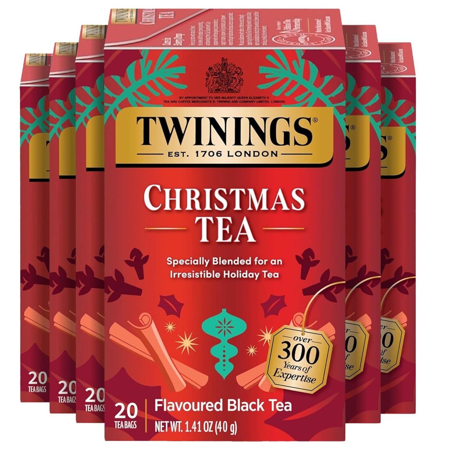 Twinings Mango & Pineapple Herbal Tea Individually Wrapped Bags, 20 Count (Pack of 6), Naturally Caffeine-Free, Enjoy Hot or Iced, 120 Teabags