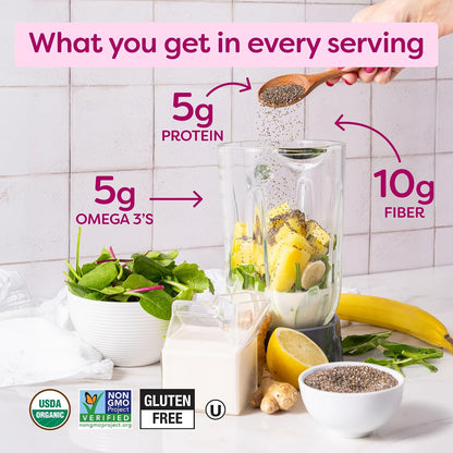 Betterbody Foods Organic Chia Seeds With Omega-3, Non-gmo, 567 gm