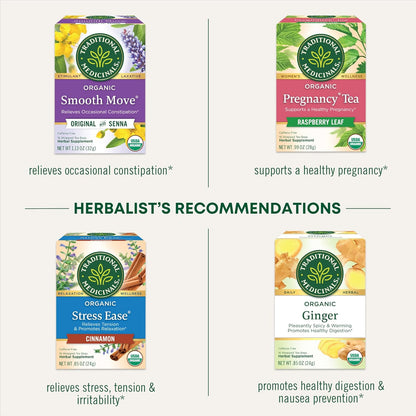 Traditional Medicinals Tea, Organic Healthy Cycle, Supports Healthy Menstrual Cycles, Includes Spearmint,16 Tea Bags