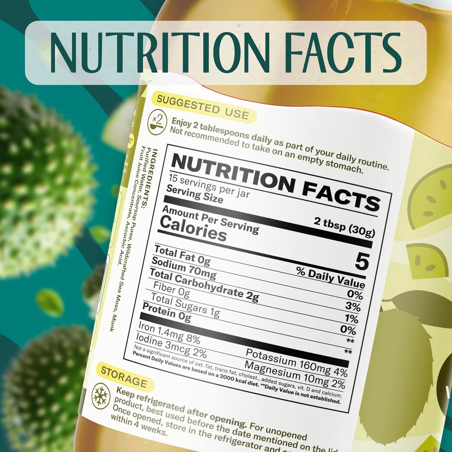 TrueSeaMoss Sea Moss Gel – Limited Edition – Made in USA – Wildcrafted Seamoss, Fresh Fruits & Sea Vegetables – Cherry, Pack of 1 (Labels May Vary)