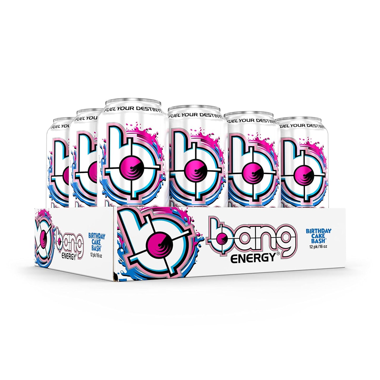 Bang Energy Nectarine Blueberry, Sugar-Free Energy Drink , 16-Ounce.