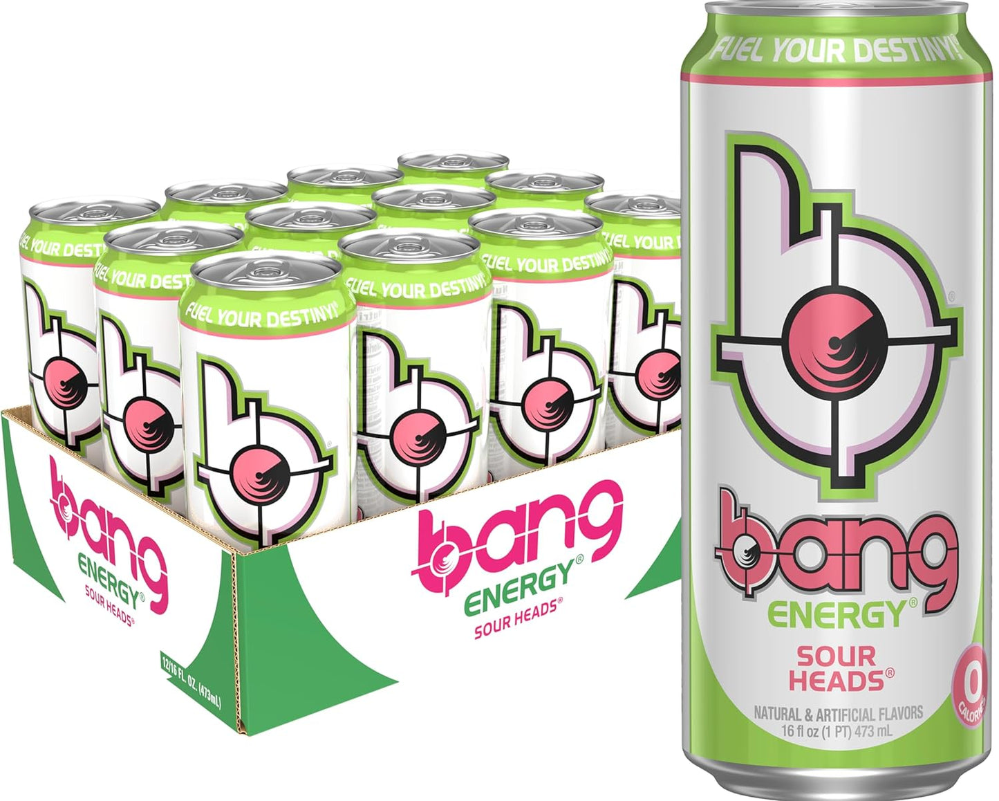 Bang Energy Nectarine Blueberry, Sugar-Free Energy Drink , 16-Ounce.