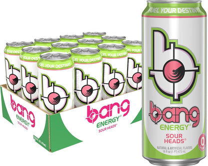 Bang Energy Nectarine Blueberry, Sugar-Free Energy Drink , 16-Ounce.