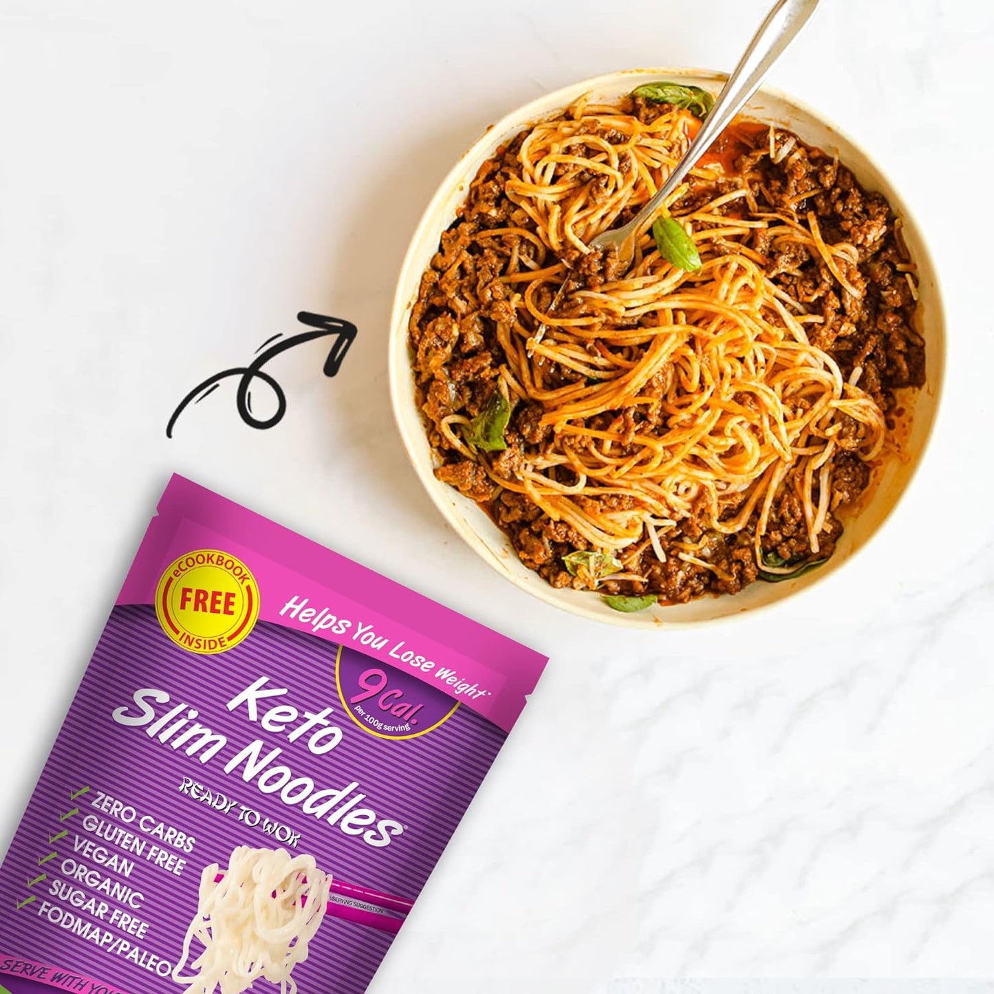 Eat Water Organic Slim Pasta noodles 270g