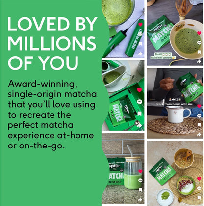 Perfect Ted Matcha | Summer Berry 75g | Ceremonial Grade Matcha Latte Powder | Japanese Matcha Tea Powder | Matcha Fuel (30 Servings)
