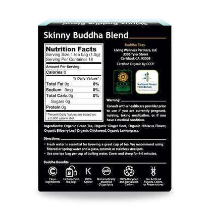 Buddha Teas - Chaga Tea - Organic Herbal Tea - For Cognitive Balance & Overall Health - With Chaga Mushroom, Antioxidants & B Vitamins - Caffeine Free - OU Kosher - 18 Tea Bags (Pack of 1)