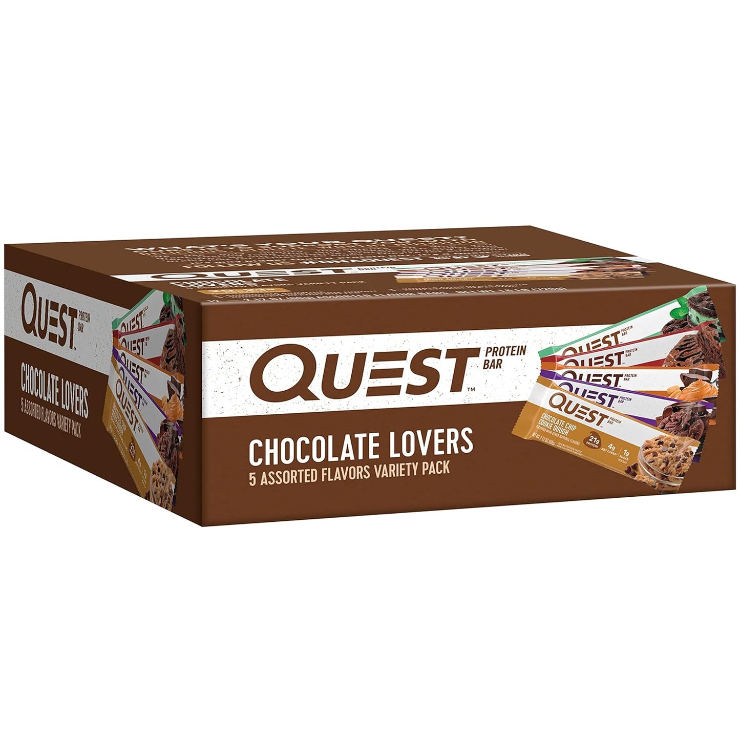 Quest Nutrition Apple Pie Protein Bar, 20g Protein, 4g Net Carbs, 2g Sugar, Gluten Free, Keto Friendly, 12 Count