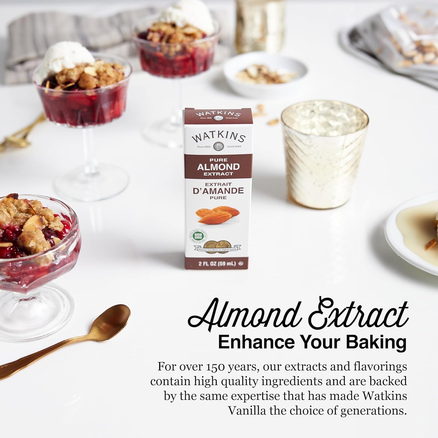 Watkins Organic Pure Vanilla Alcohol Free Flavoring, 2 Fl. Oz (Pack of 1)