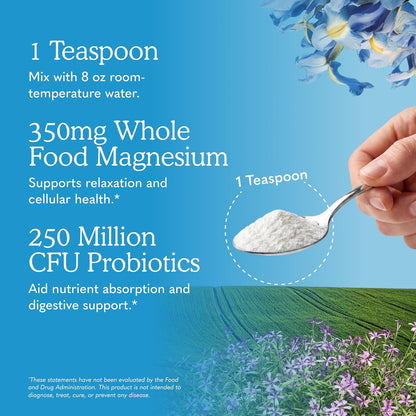 Garden of Life Dr. Formulated Magnesium Powder, Raspberry Lemon, 85 Doses