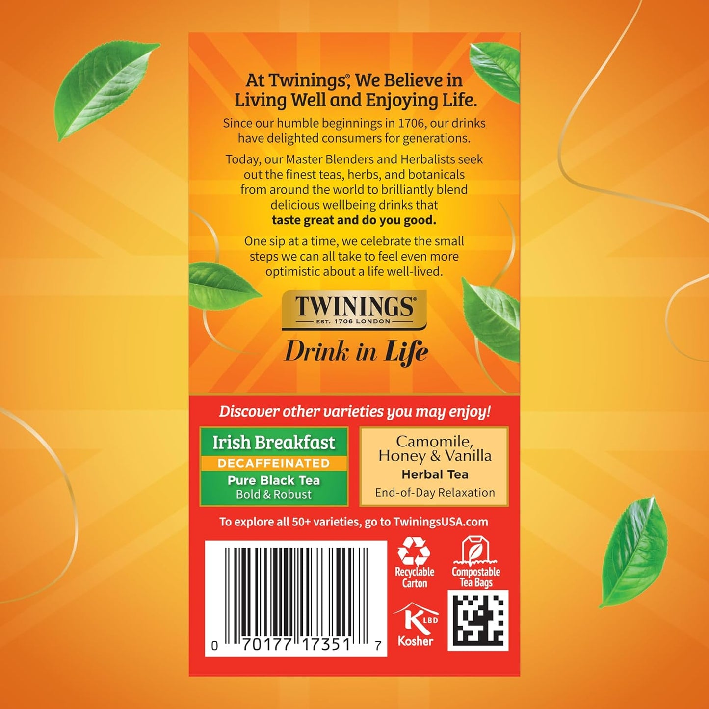 Twinings Wild Berries Herbal Tea Individually Wrapped Bags, 20 Count (Pack of 1), Full-Flavoured, Naturally Caffeine-Free, Enjoy Hot or Iced, 20 Teabags