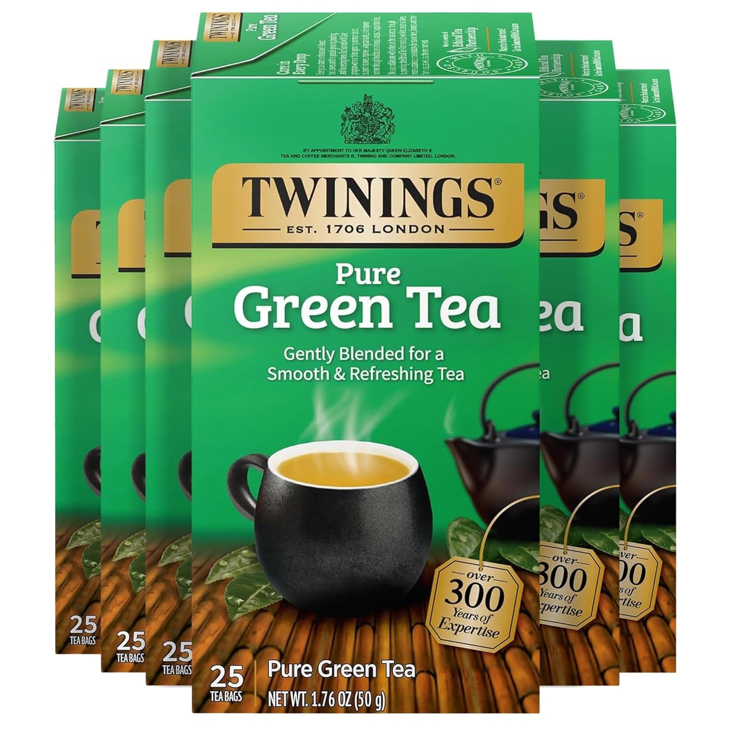 Twinings Mango & Pineapple Herbal Tea Individually Wrapped Bags, 20 Count (Pack of 6), Naturally Caffeine-Free, Enjoy Hot or Iced, 120 Teabags