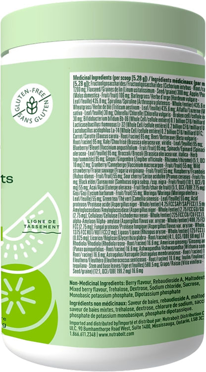 Bloom Nutrition Greens and Superfoods Powder for Digestive Health, Greens Powder, Digestive Enzymes, Probiotics, Spirulina, Chlorella for Bloating & Gut Support, Green Juice, 30 SVG, Strawberry Kiwi