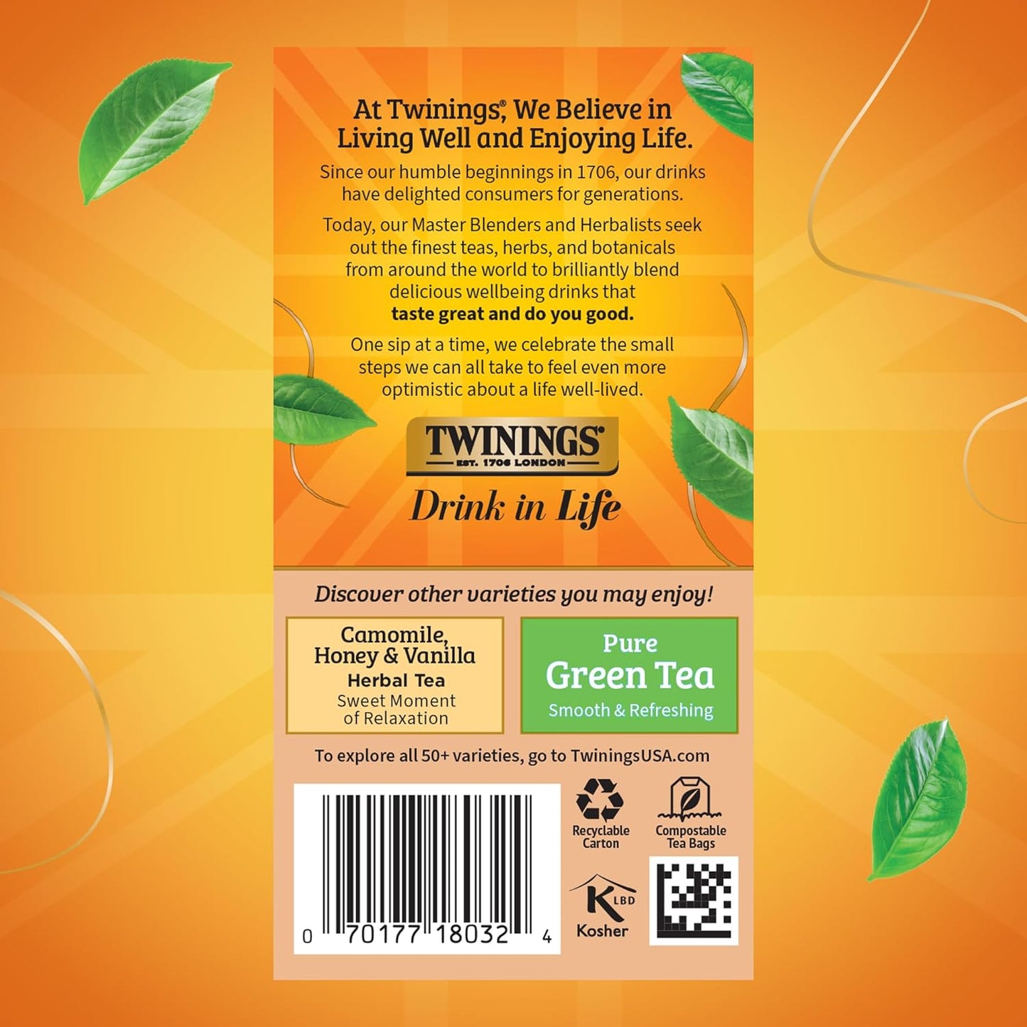 Twinings Wild Berries Herbal Tea Individually Wrapped Bags, 20 Count (Pack of 1), Full-Flavoured, Naturally Caffeine-Free, Enjoy Hot or Iced, 20 Teabags