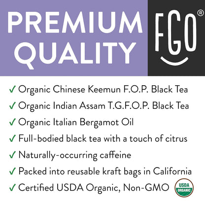 FGO Organic White Tea, Eco-Conscious Tea Bags, Packaging May Vary, 100 Count (Pack of 1)