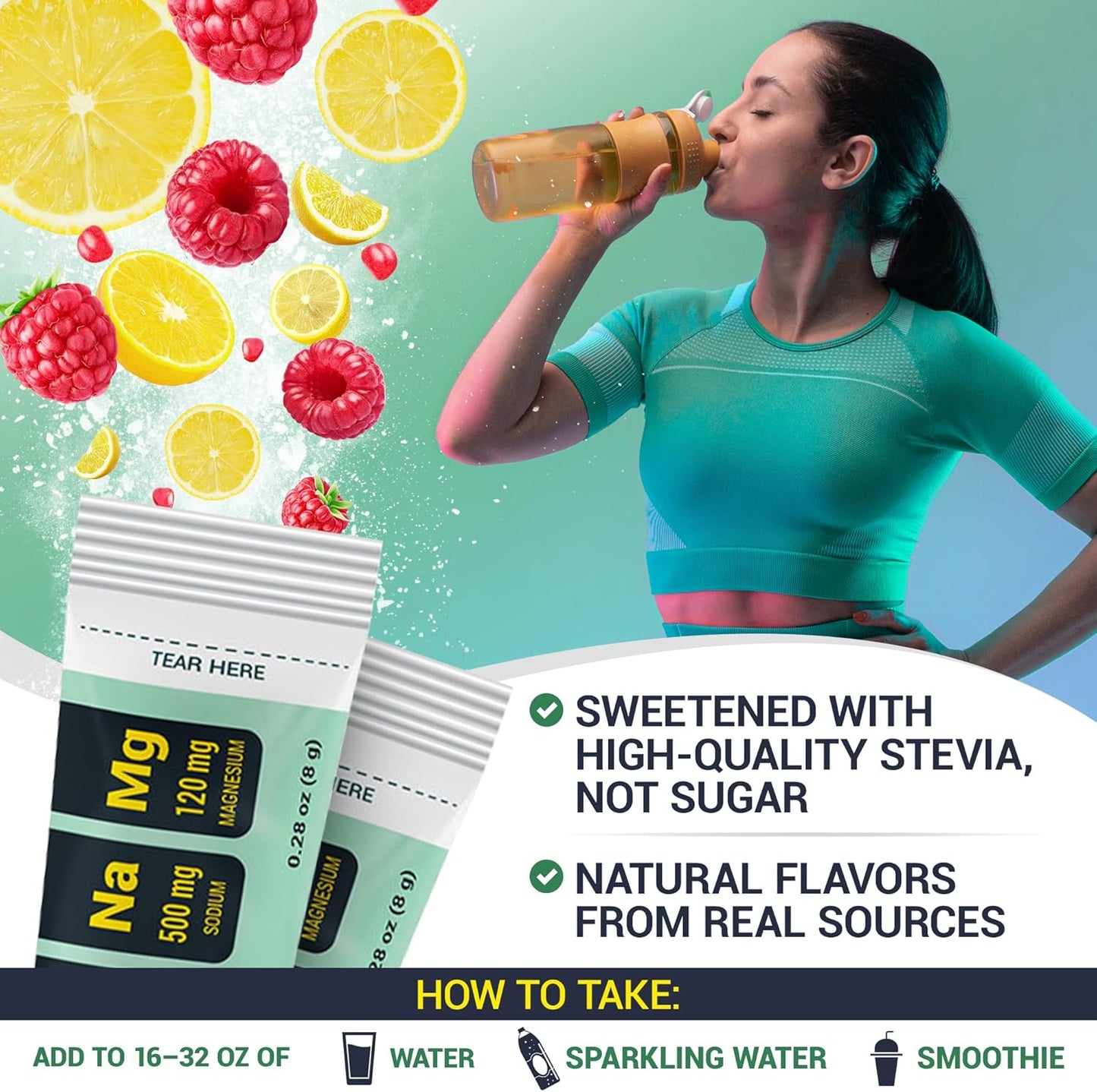 Dr. Berg Sugar Free Electrolyte Powder Packets (Variety Pack) - Daily Electrolyte Drink Mix - 28 Total Hydration Pouches Sugar Free - Keto Electrolytes Powder Packets No Sugar - 7 Delicious Flavors