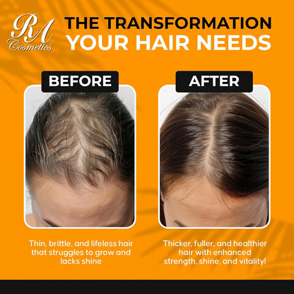 RA COSMETICS 100% Natural Unrefined Batana Hair Oil for Growth, Repair & Strength | 8 oz Nourishing Moisturizer for Damaged Hair from Honduras