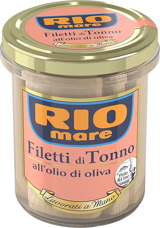 Rio Mare Tuna Fillets in A Glass Jar, 180g