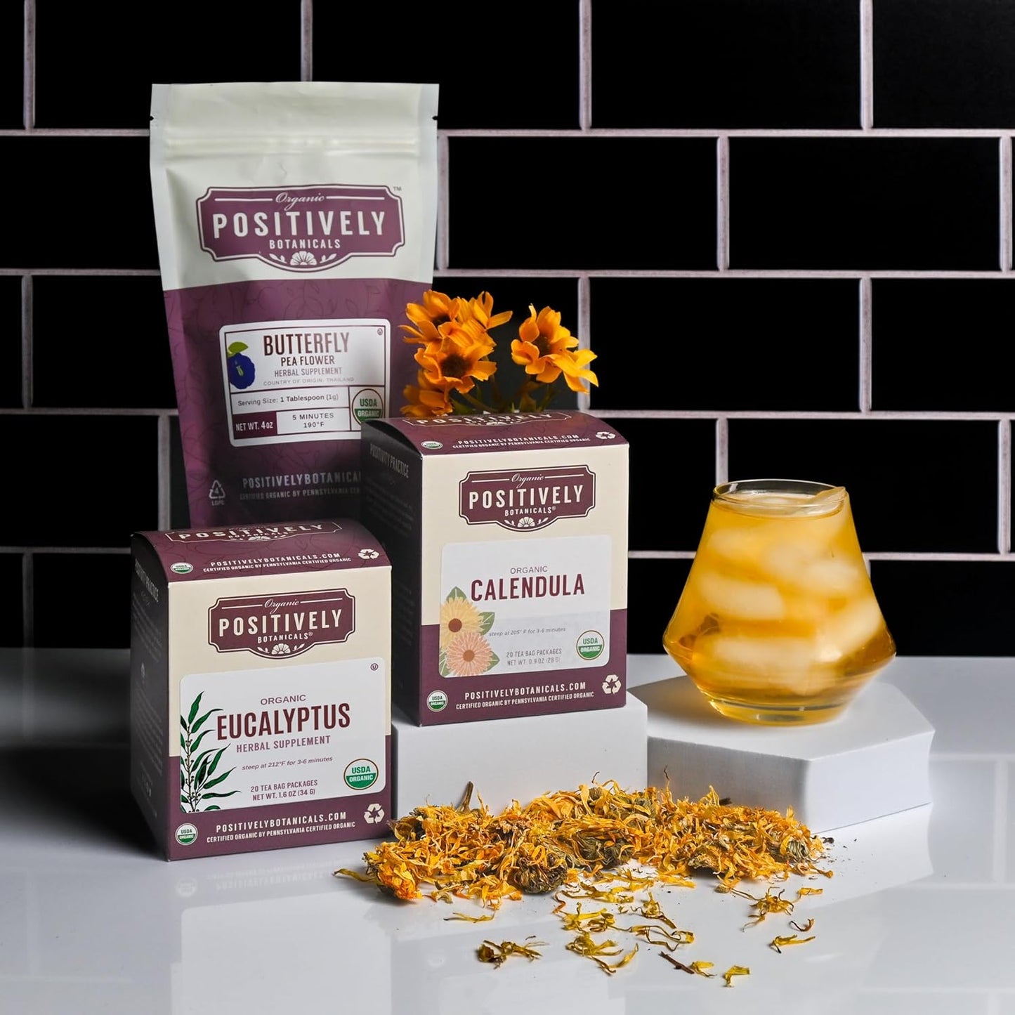 Organic Positively Botanicals Company, Anise Seed Herbal Tea Bags, 20 Count