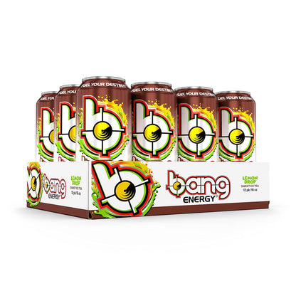 Bang Energy Nectarine Blueberry, Sugar-Free Energy Drink , 16-Ounce.