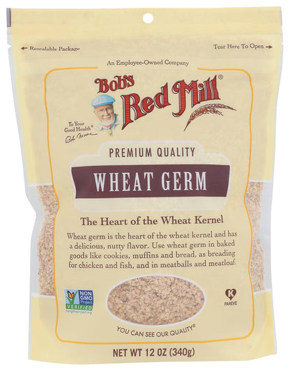 Bob's Red Mill Wheat Germ, 12oz (Pack of 1) - Non GMO, Vegan, Kosher