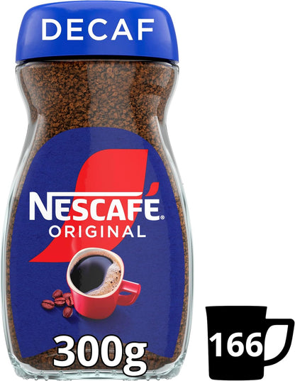 Nescafe Original Decaf Instant Coffee 200g, Rich Aroma, Full & Bold Flavour