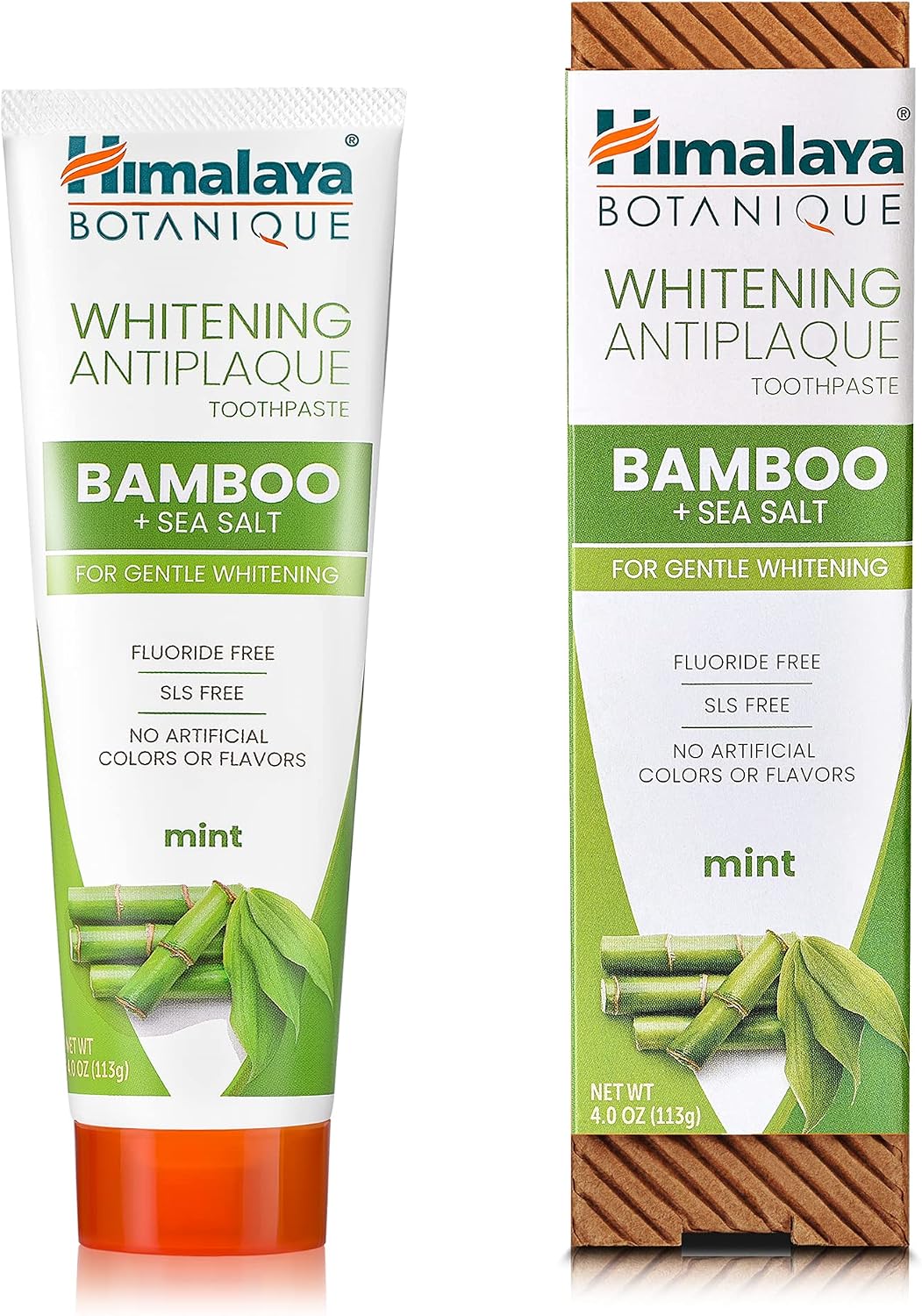 Himalaya Botanique Turmeric Whitening Antiplaque Toothpaste, Mint, 2 Pack