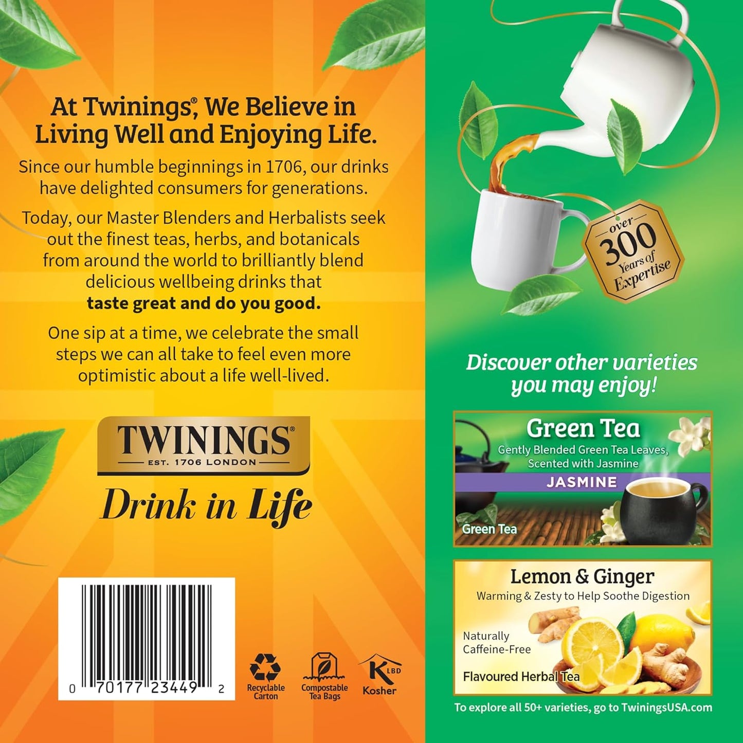 Twinings Wild Berries Herbal Tea Individually Wrapped Bags, 20 Count (Pack of 1), Full-Flavoured, Naturally Caffeine-Free, Enjoy Hot or Iced, 20 Teabags