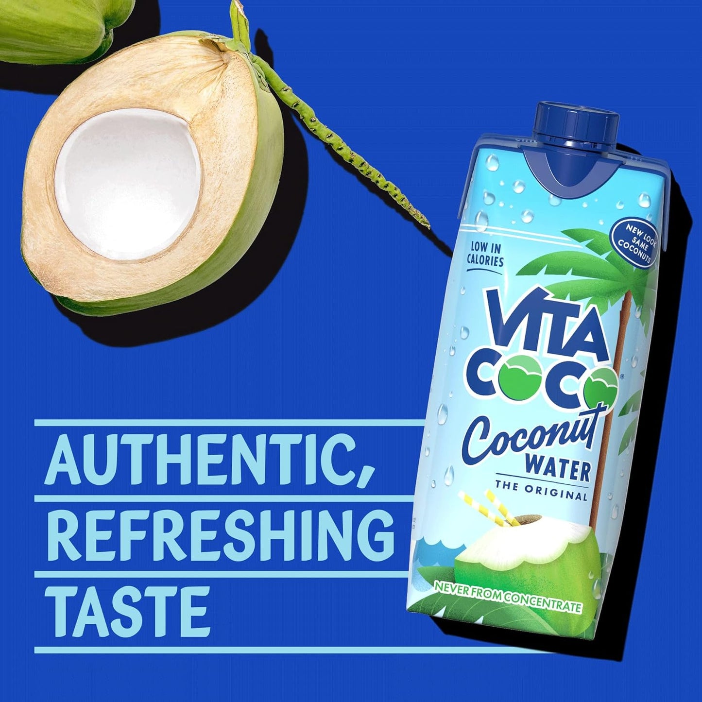 Vita Coco Pure Coconut Water Multipack 250ml Naturally Hydrating, Packed With Electrolytes, Gluten Free, Full Of Vitamin C & Potassium