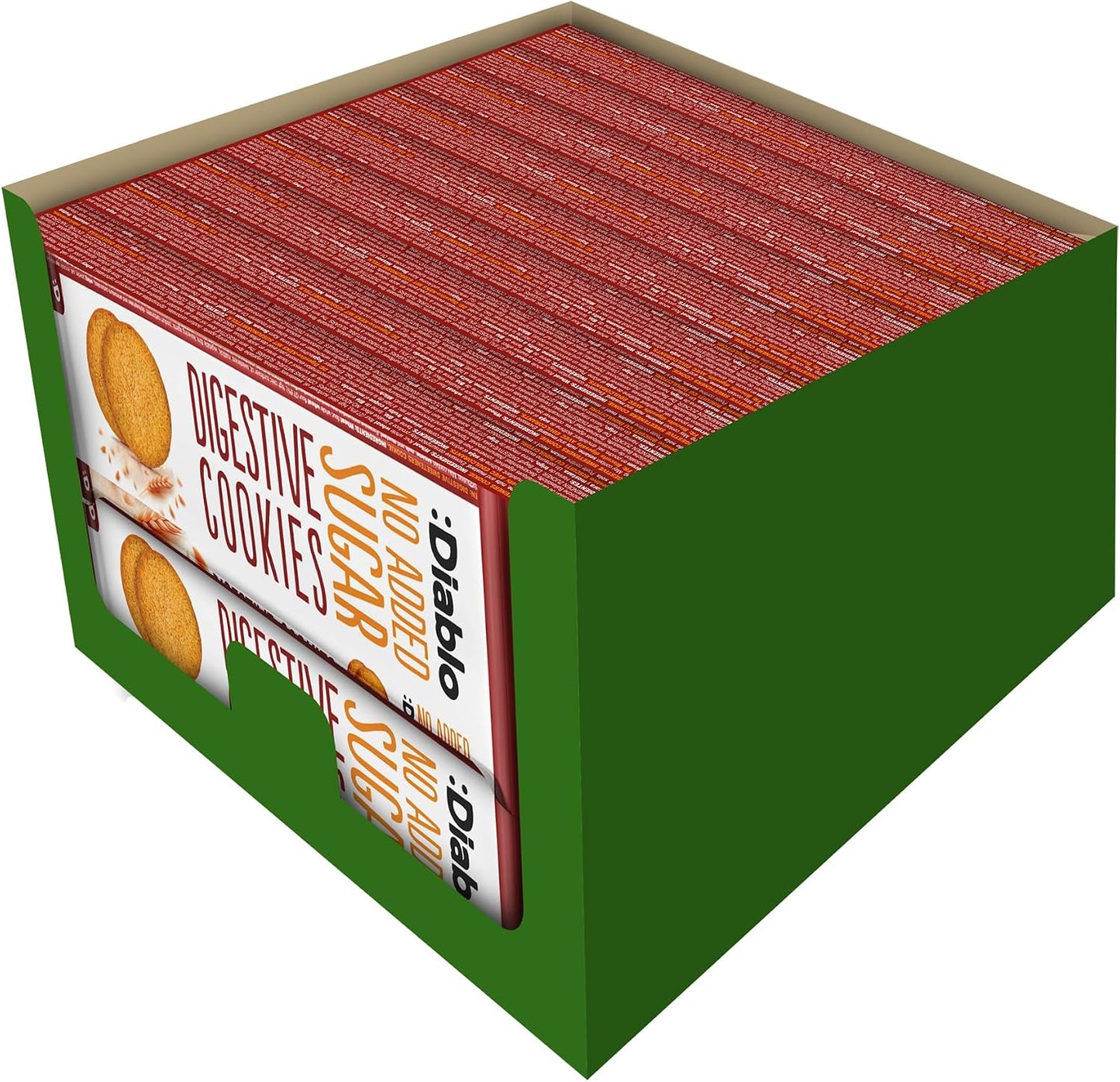 Diablo No Added Sugar Digestive Cookies – Low Sugar Snacks, Cookies Biscuits for All, Sweetened with Maltitol, Ideal for Gifting, Festive Hampers, Holiday Events & Special Occasions – 150g Pack of 1