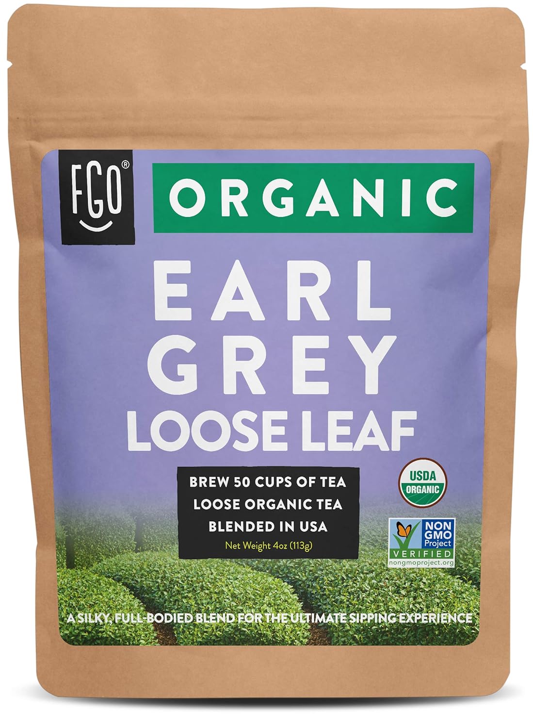 FGO Organic White Tea, Eco-Conscious Tea Bags, Packaging May Vary, 100 Count (Pack of 1)