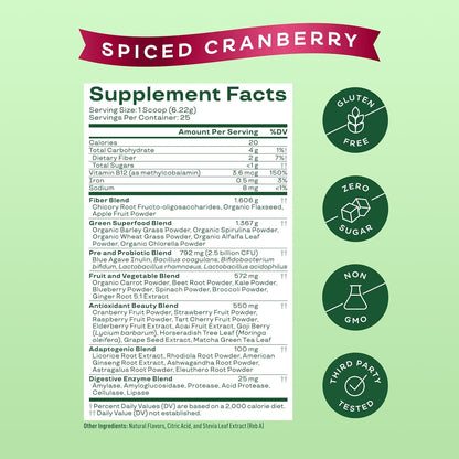 Bloom Nutrition Greens and Superfoods Powder for Digestive Health, Greens Powder, Digestive Enzymes, Probiotics, Spirulina, Chlorella for Bloating & Gut Support, Green Juice, 30 SVG, Strawberry Kiwi