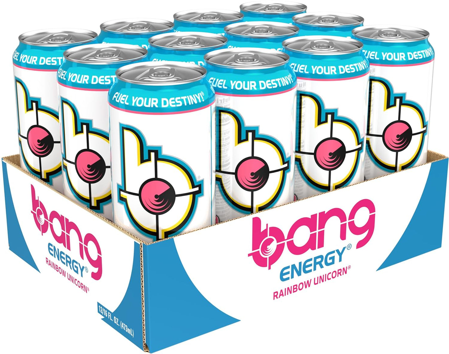 Bang Energy Nectarine Blueberry, Sugar-Free Energy Drink , 16-Ounce.