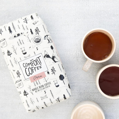 Mount Comfort Coffee Organic Whole Bean Coffee, Peru, 1.1kg
