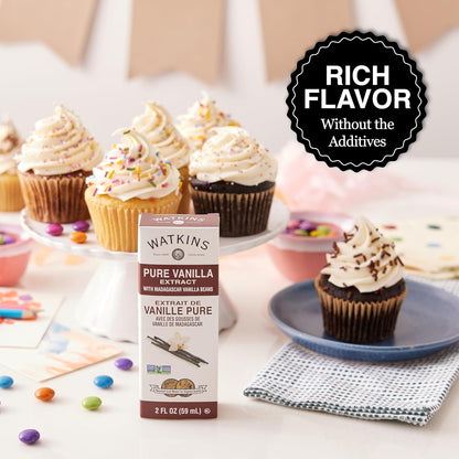 Watkins Organic Pure Vanilla Alcohol Free Flavoring, 2 Fl. Oz (Pack of 1)