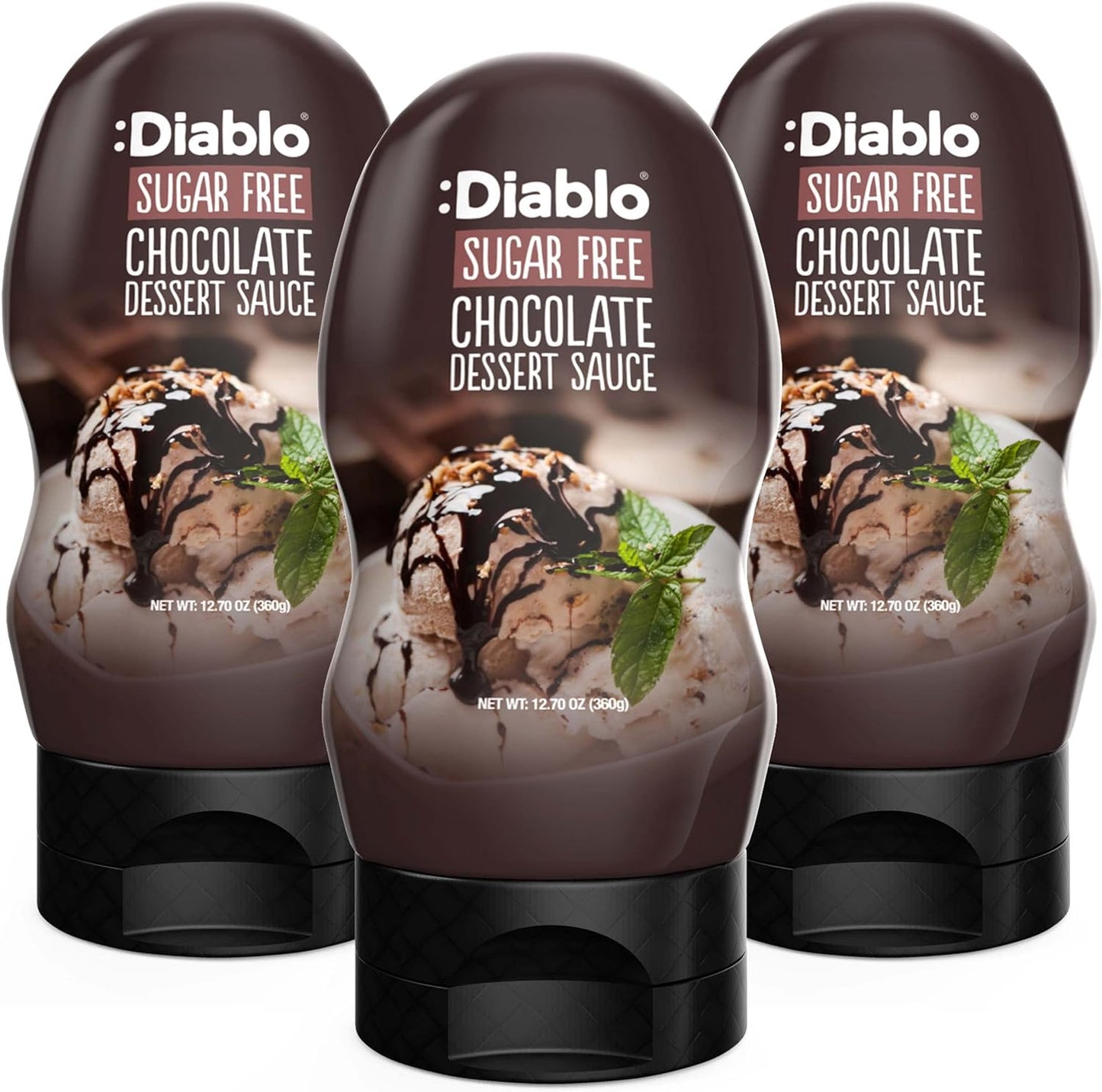 Diablo Dessert Sauce | No Added Sugar | Gluten Free | Diabetic Friendly | Hamper Available - Perfect for Gifting | 355g