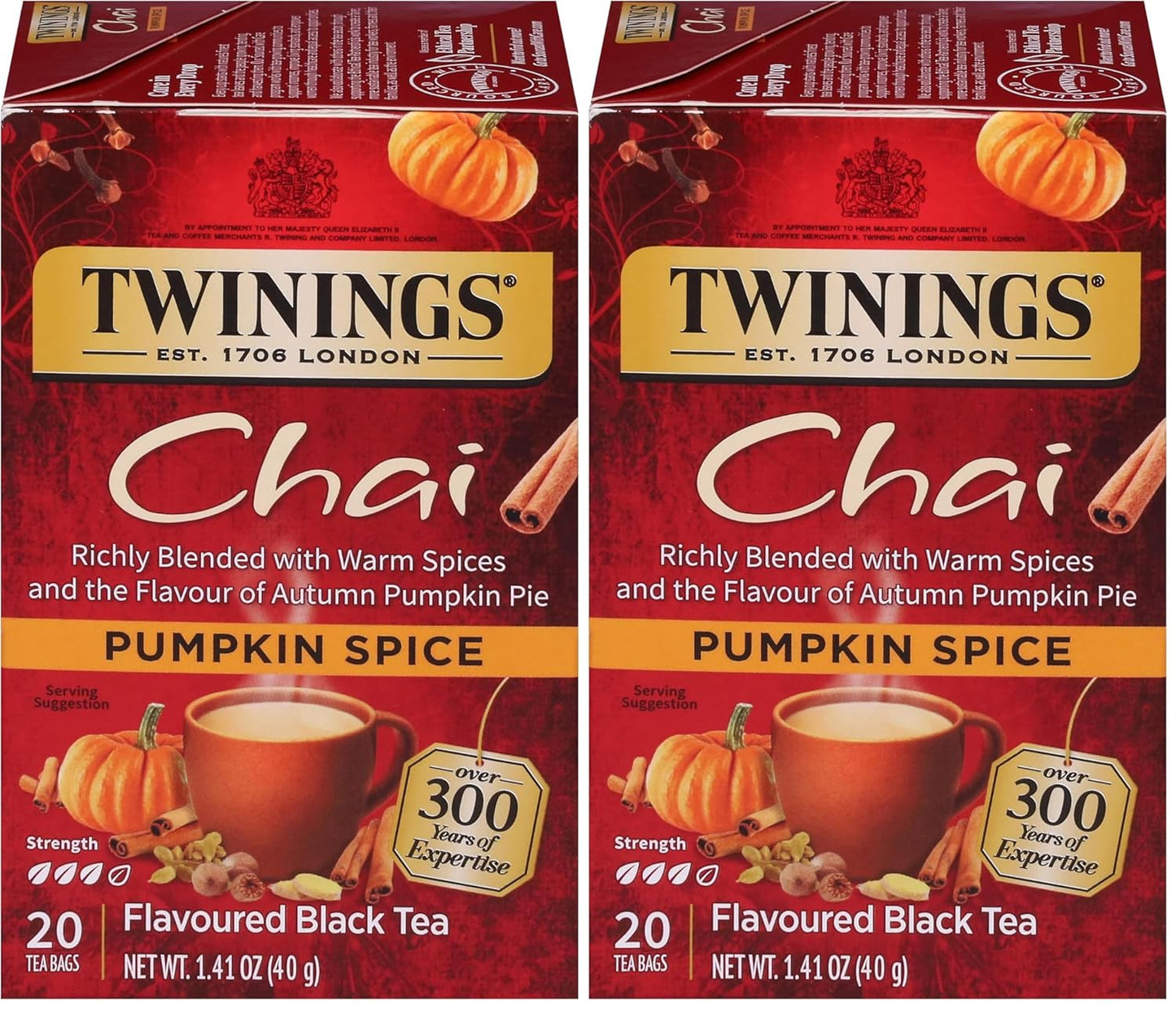 Twinings Mango & Pineapple Herbal Tea Individually Wrapped Bags, 20 Count (Pack of 6), Naturally Caffeine-Free, Enjoy Hot or Iced, 120 Teabags