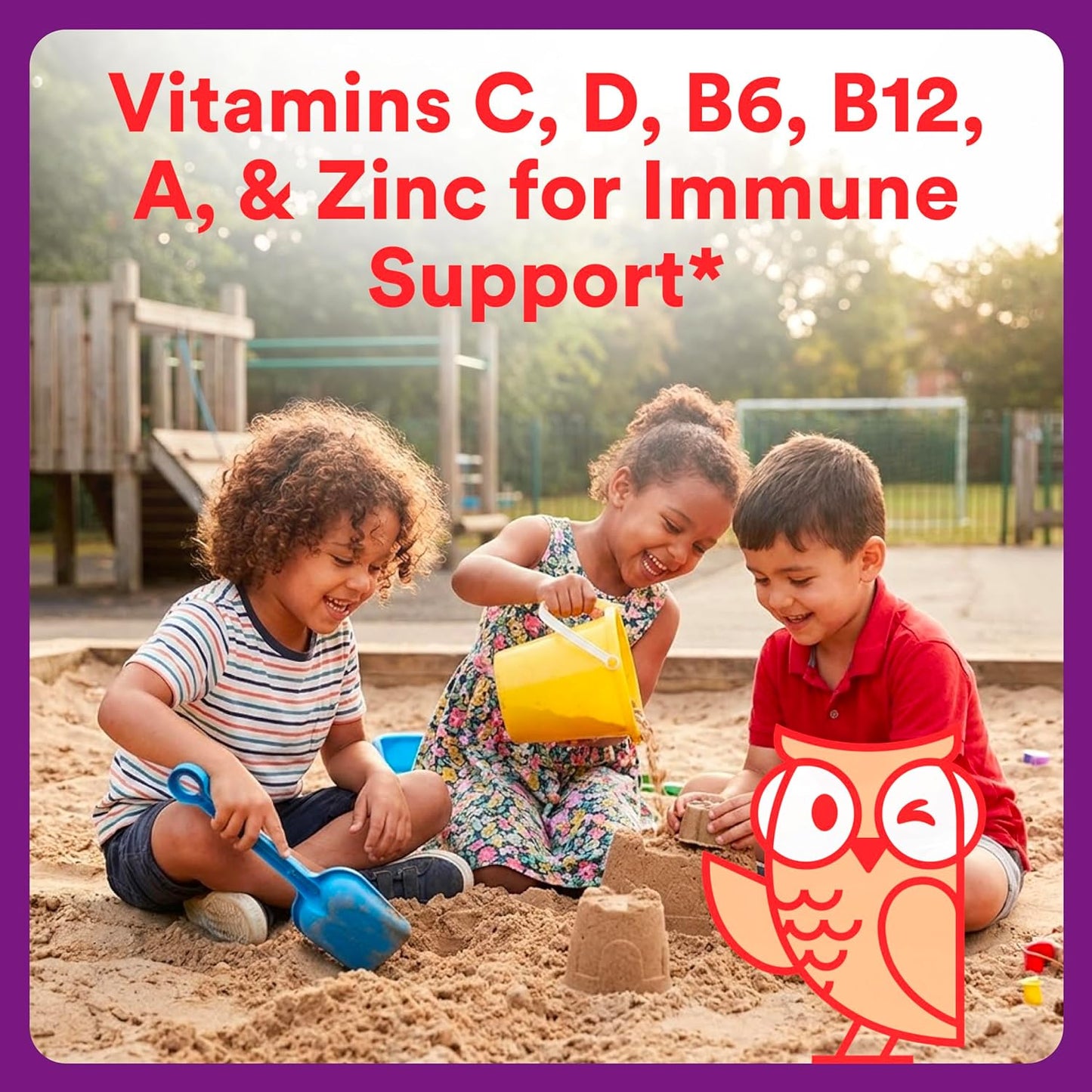 SmartyPants Kids Multivitamin & Immunity Gummies: Vitamins C, D, B6, B12, A, and Zinc for Immune Support, Biotin, Iodine, Gluten Free, Two Fruit Flavors, 60 Count (30 Day Supply)